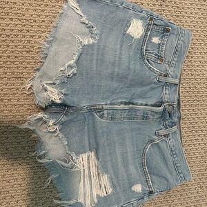 Distressed Denim Women Shorts